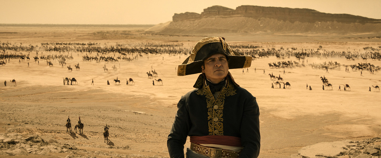 Joaquin Phoenix as Napoleon Bonaparte in Ridley Scott’s Napoleon