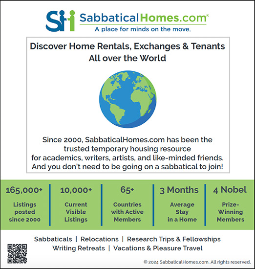 Ad for Sabbatical Homes
