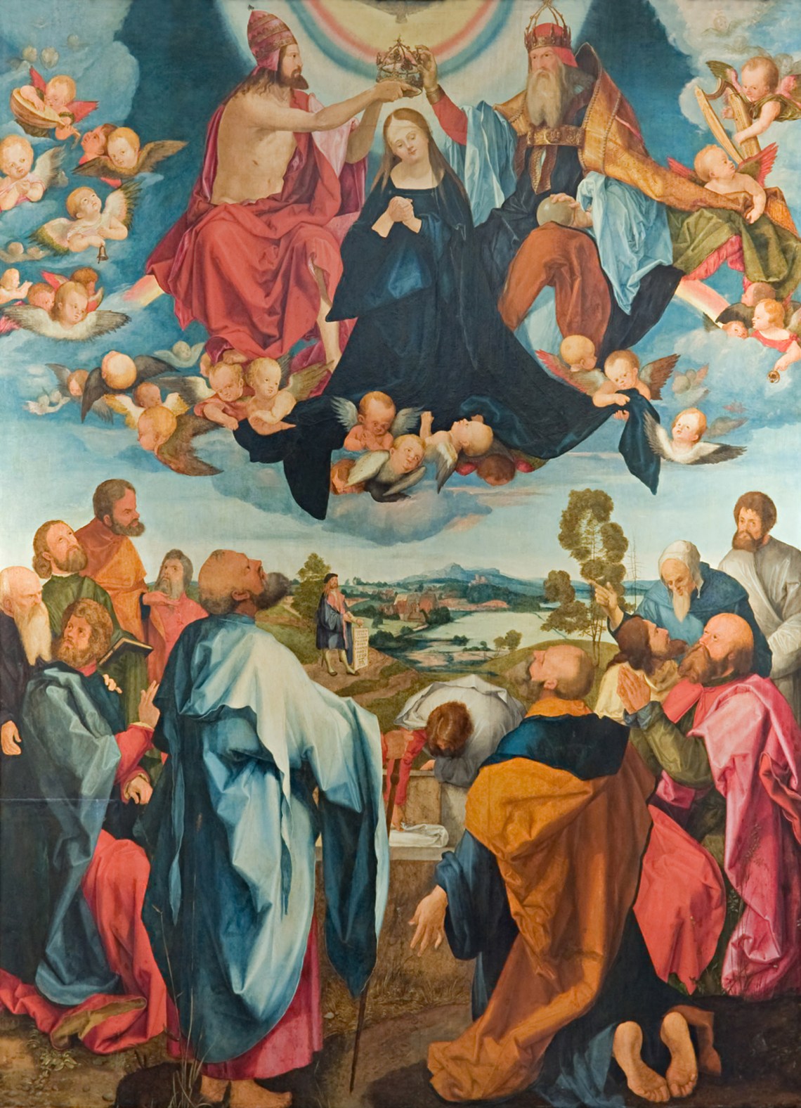 A copy by Jobst Harrich of Albrecht Dürer’s central panel for the Heller altarpiece