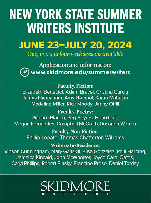 Ad: New York State Summer Writers Institute