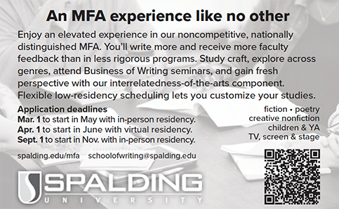 Ad: Spalding University MFA, school of writing
