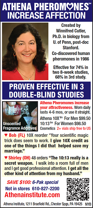 Ad for Athena Pheromones