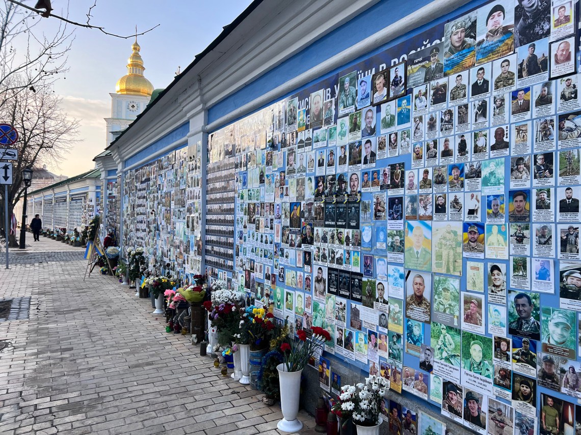 The Wall of Remembrance for the Fallen of Ukraine, St. Michael’s Golden-Domed Monastery, Kyiv
