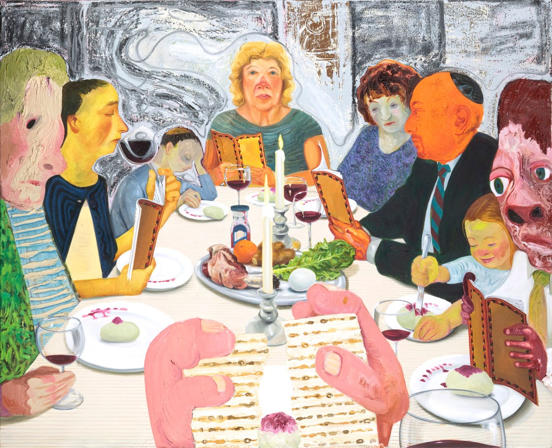Seder; painting by Nicole Eisenman